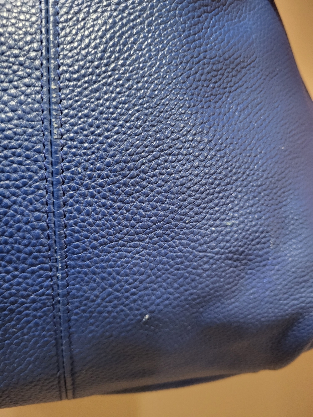 LAGGO Cobalt Blue Pebbled Leather Joyce Shoulder Bag - Picture 6 of 10
